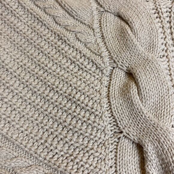 A.N.A Cable Knit Lattice Fisherman Sweater - Picture 2 of 9